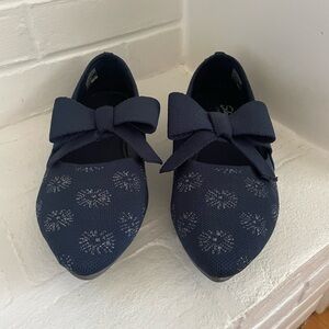 Navy Blue Sketchers Flats with Bow